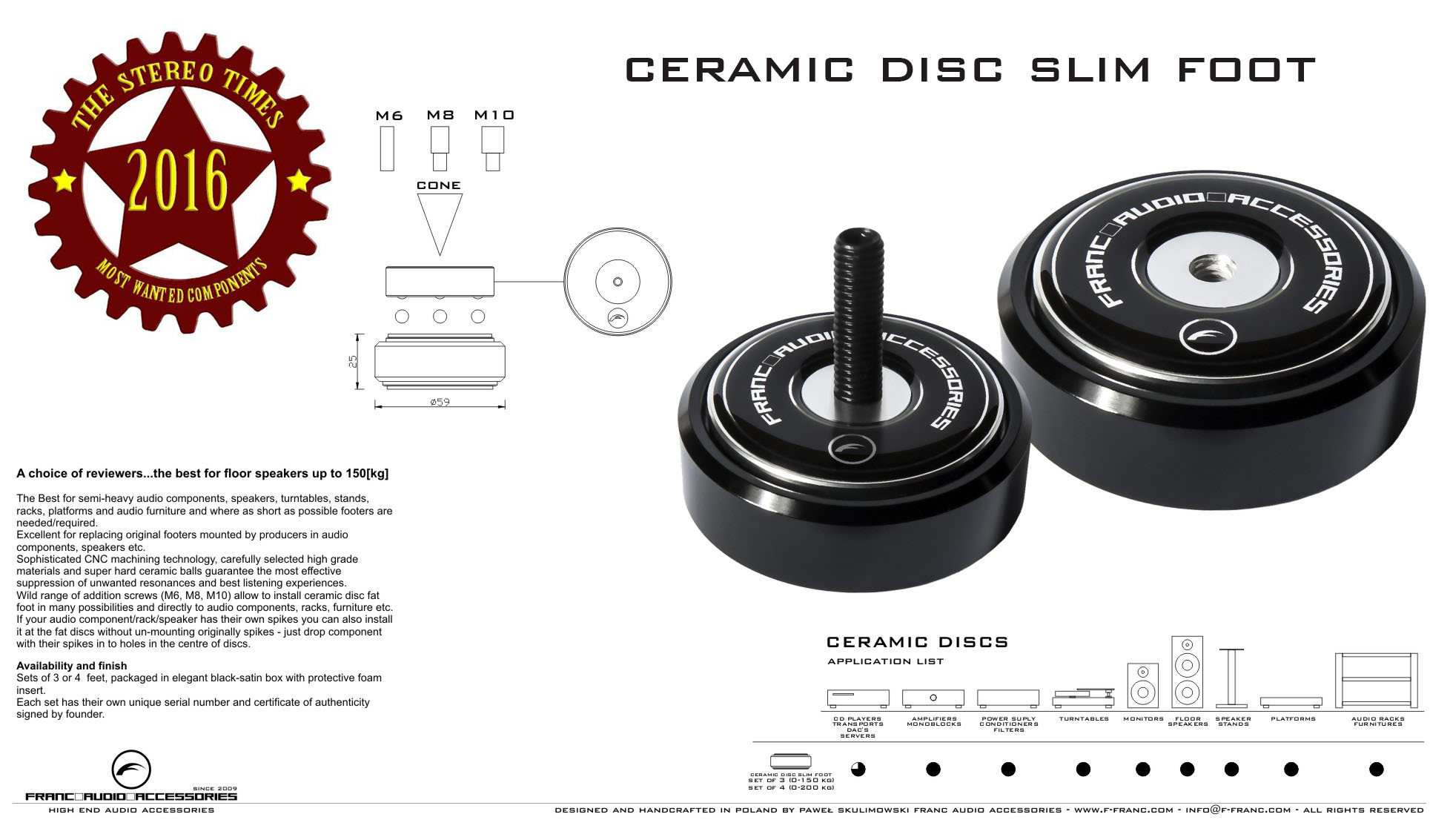 ceramic disc slim foot-most wanted 2016